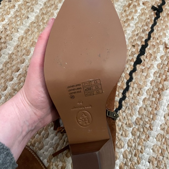 Ash suede leather cowboy boots bootie tassel size 40 - Picture 10 of 10